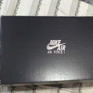 Nike Air Force 1 Black Shoe Box